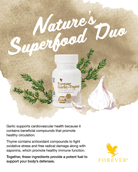مکمل غذایی گارلیک تایم فوراور | Forever Garlic Thyme